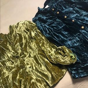 Two crushed velvet jackets
